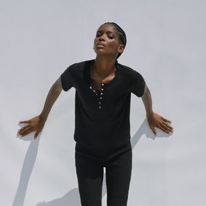 NWOT Zara Black Top